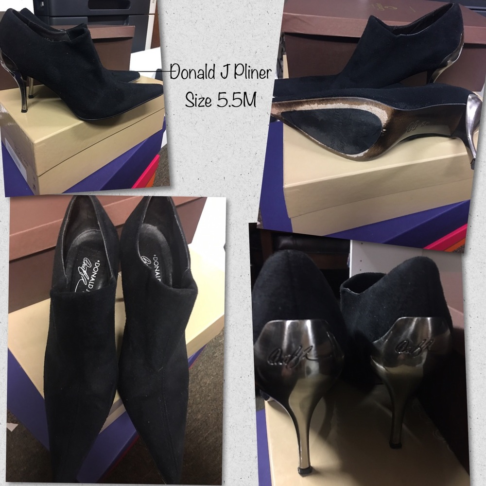Donald J Pliner suede booties
